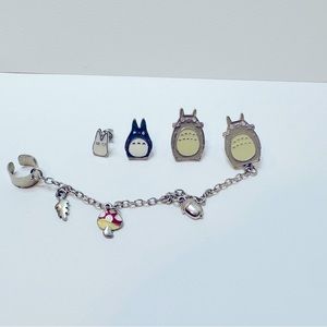Totoro Earring Set